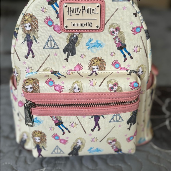 Loungefly Harry Potter Kids Backpack - Pink and Cream main image 4